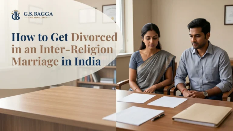 Interfaith couple consulting a lawyer for divorce under Special Marriage Act in India