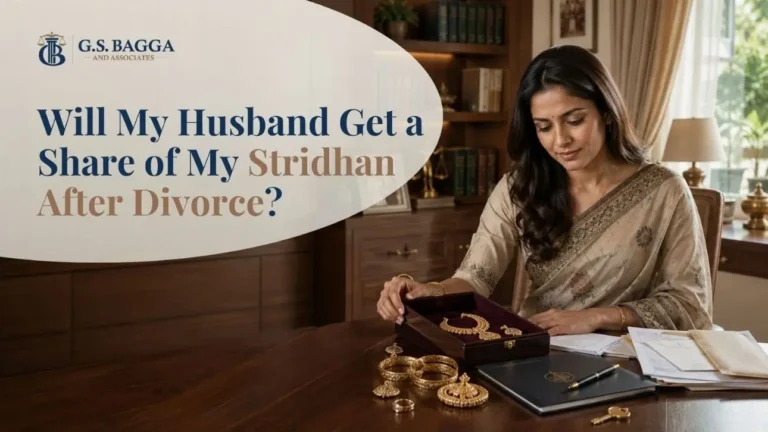 Indian woman with her jewellery and personal documents representing her legal ownership of Stridhan